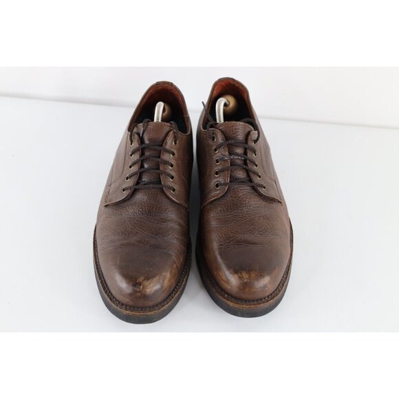 Vintage 90s Red Wing Shoes Mens Size 11 D Distressed Leather Oxford Shoes Brown main image 8